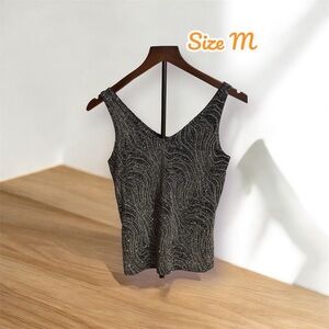 Onyx Nite Gray Fitted Sleeveless Tank Top